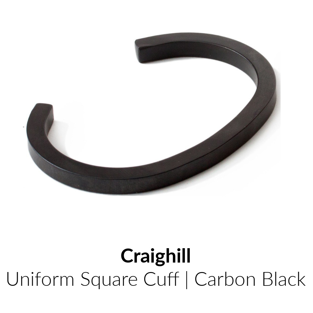 Craighill Uniform Square Cuff | Carbon Black